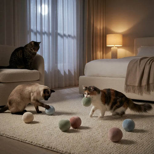 Premium Silent Cat Toy Balls